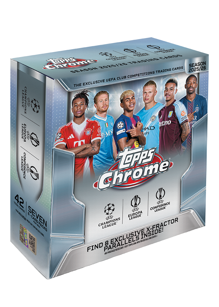 PRE ORDER- Topps Chrome UEFA Club Competitions 2025/26 Mega Box