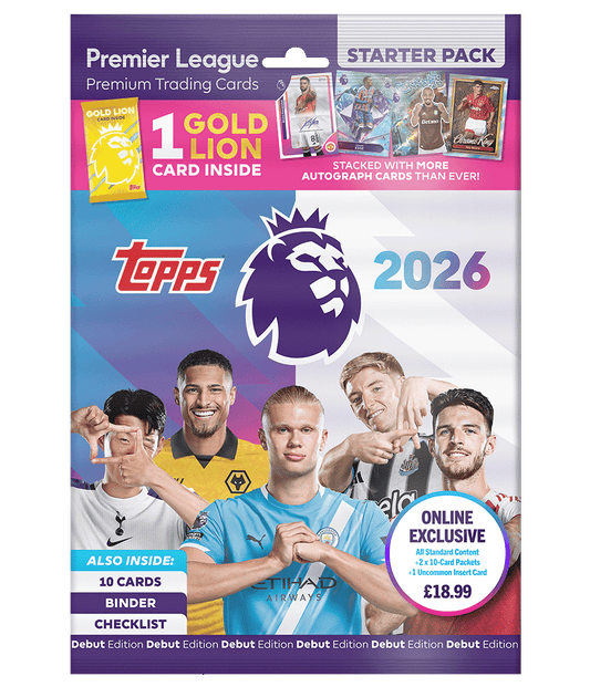 Topps Premier League, 2026 - Debut Edition - Standard Starter Pack.