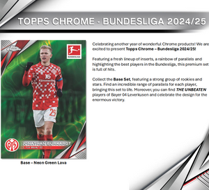 2024-25 Topps Chrome Bundesliga Soccer Blaster / Value Box