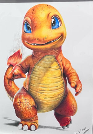 Pokémon - Charmander, Realism Print.