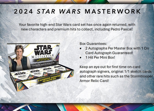 2024 TOPPS STAR WARS MASTERWORKS HOBBY