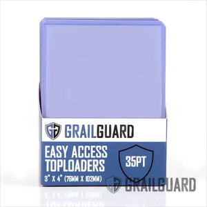 Grail Guard - 35pt Easy Access Toploaders - 3" x 4" (25 pack)