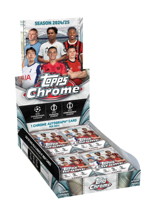 PRE ORDER - Topps Chrome UEFA Club Competitions 2024-25 - Hobby Box