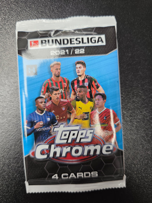 2021/22 Topps Chrome Bundesliga Soccer Hobby Pack