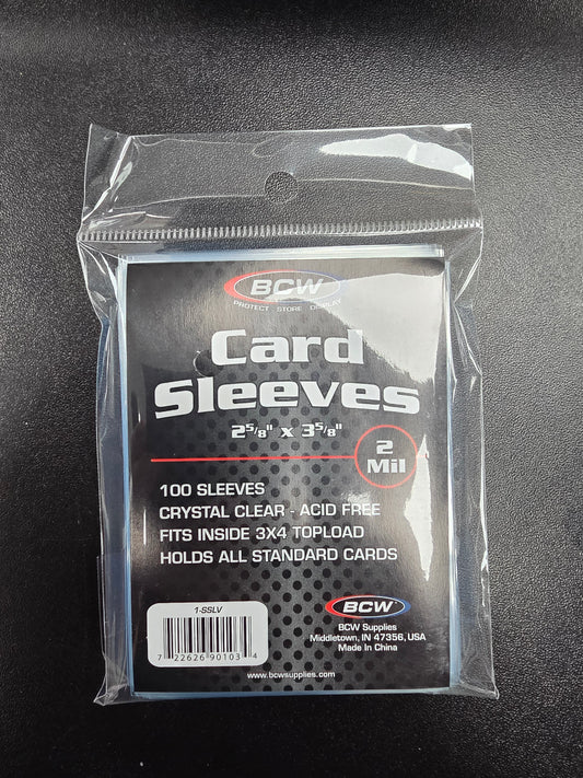 1 x Pack BCW Standard Card Sleeves (100 Sleeves)