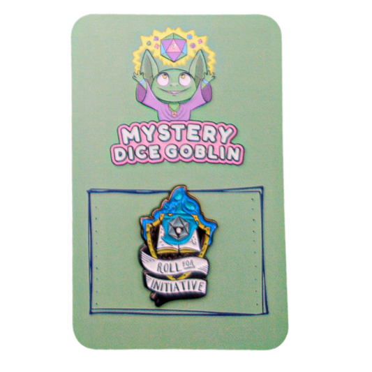 Dice Goblin - Pin Badge - Roll For Initiative.
