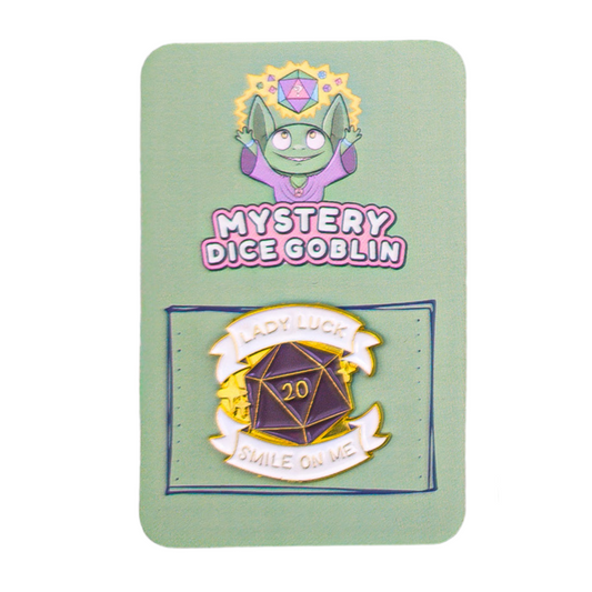 Dice Goblin - Pin Badge - Lady Luck.