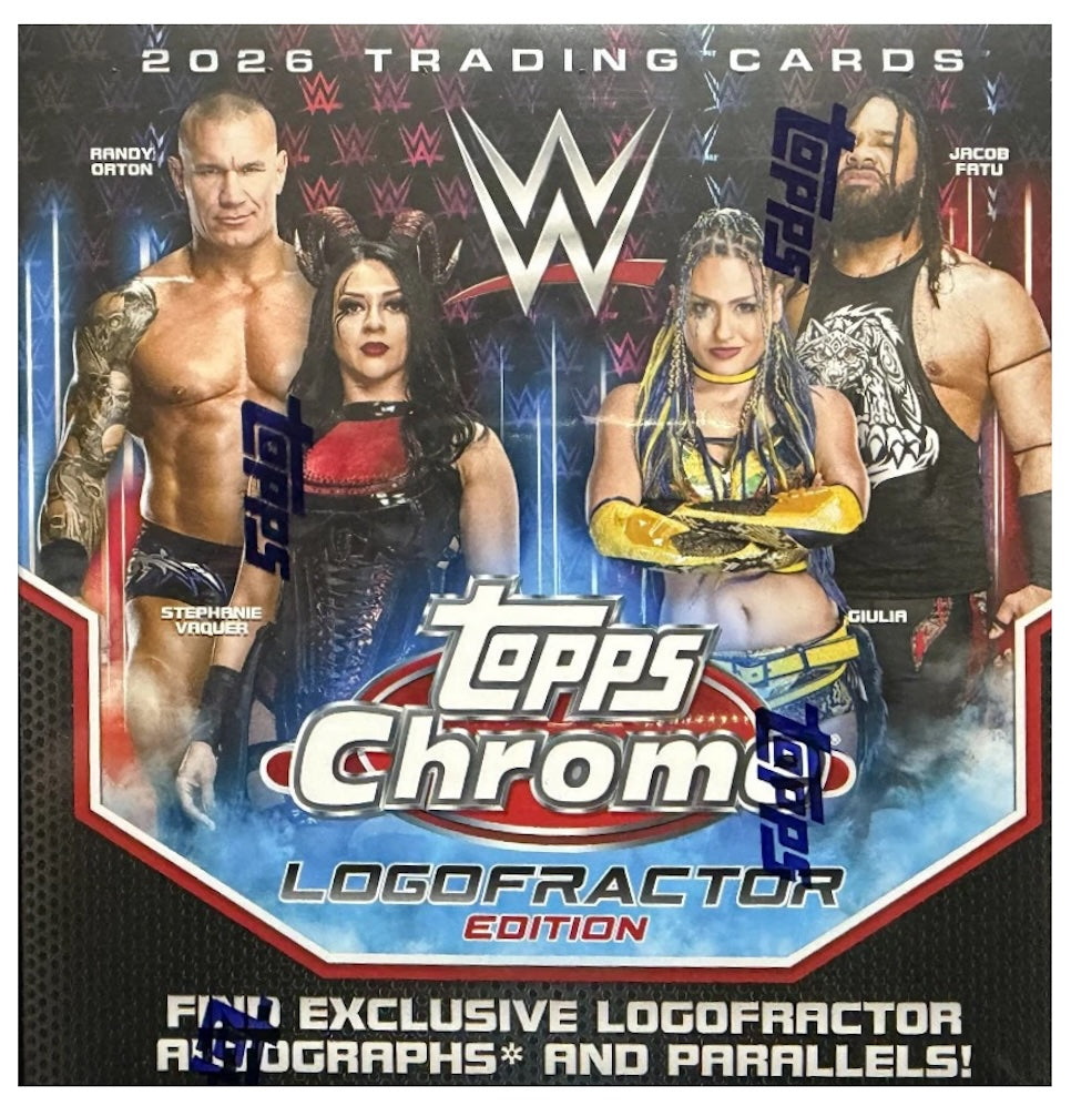 Topps Chrome WWE 2026 Logofractor Edition Box