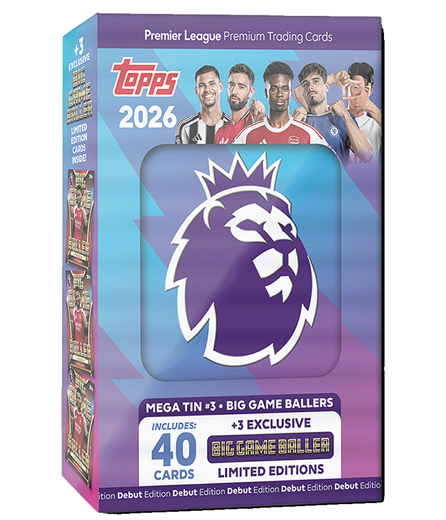 Topps - Premier League, 2026 - Debut Edition - Big Game Baller, Mega Tin.