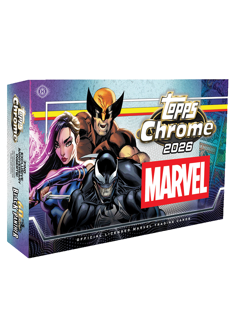 Pre-Order
2026 Topps Chrome® Marvel Comics - Hobby Box