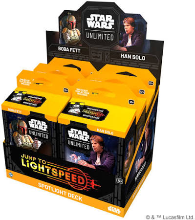 Star Wars: Unlimited Jump To Lightspeed Boba Fett Spotlight Decks Bundle (1 Box)
