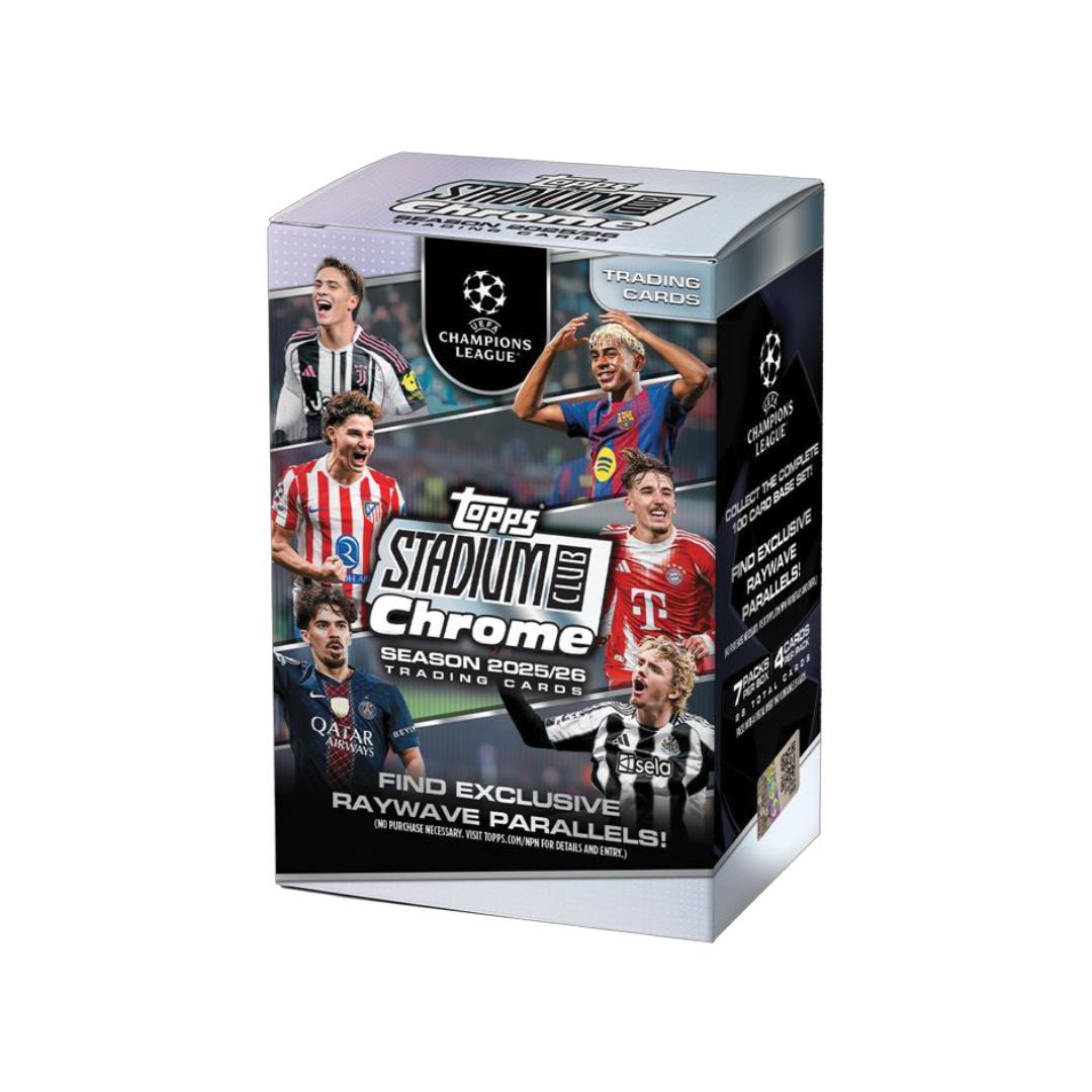 PRE ORDER - 2025-26 Topps Stadium Club Chrome UEFA Champions League - Value Box (CEE)