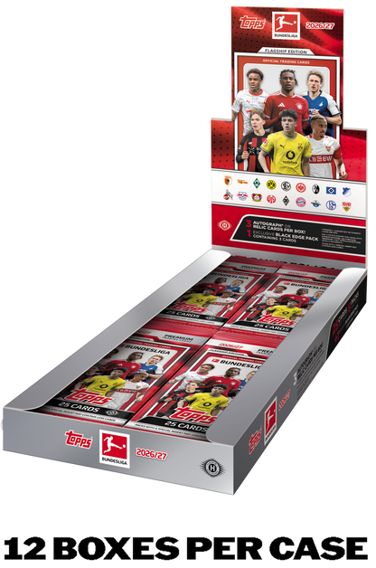 Topps Flagship Bundesliga 2026/27 Hobby Jumbo box – preview artwork